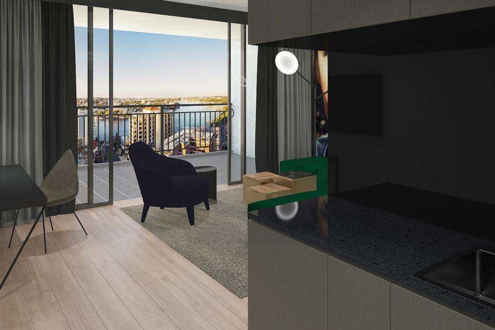 Crystalbrook Vincent Brisbane Quarto foto Interior of a typical apartment